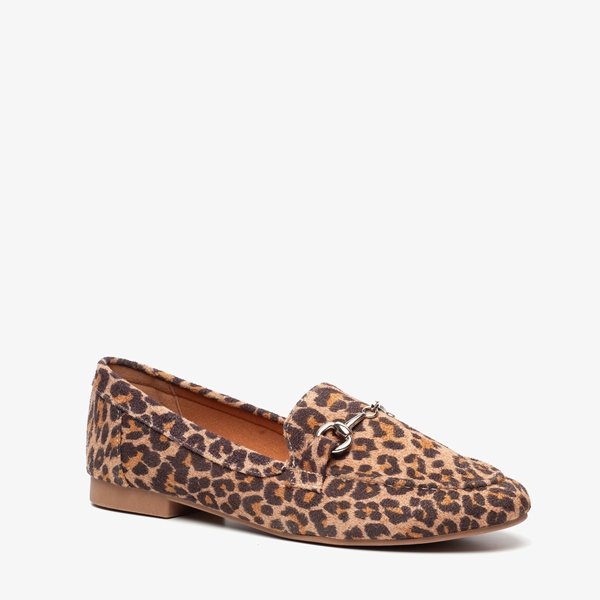 Blue Box dames leopard loafers 1