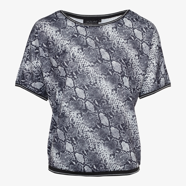 Jazlyn dames t-shirt slangenprint 1