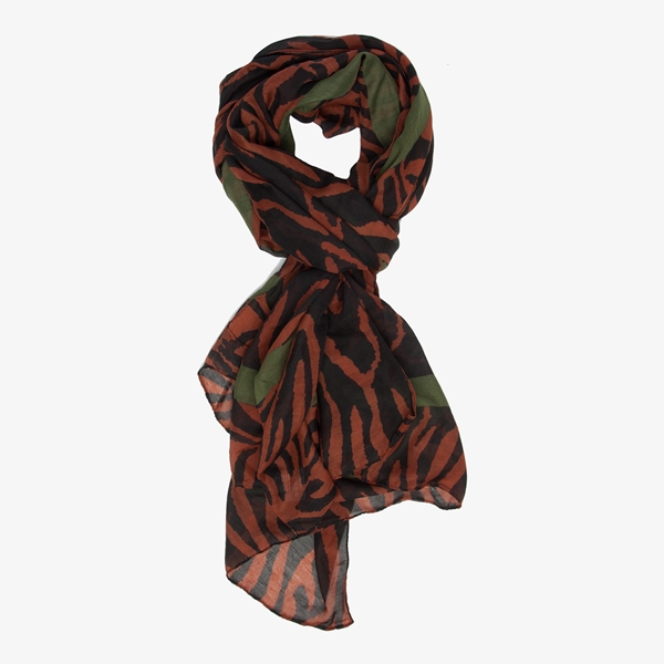Dames sjaal met zebraprint 1