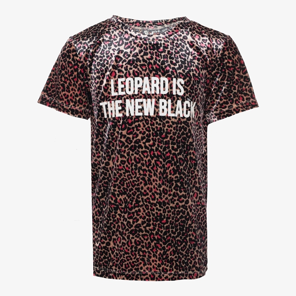 Ai-Girl meisjes leopard velvet t-shirt 1