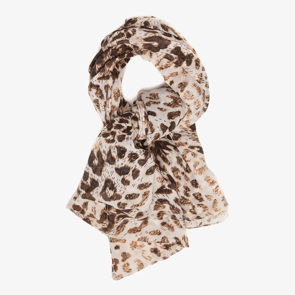 Dames sjaal met luipaardprint 1