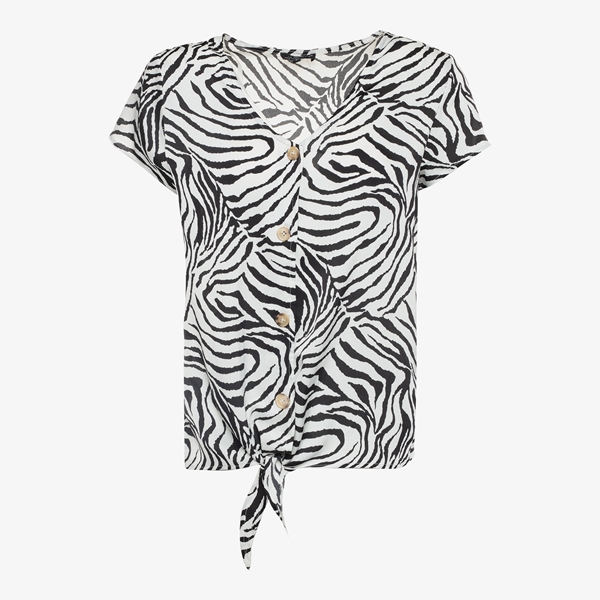 Jazlyn dames blouse met zebraprint 1