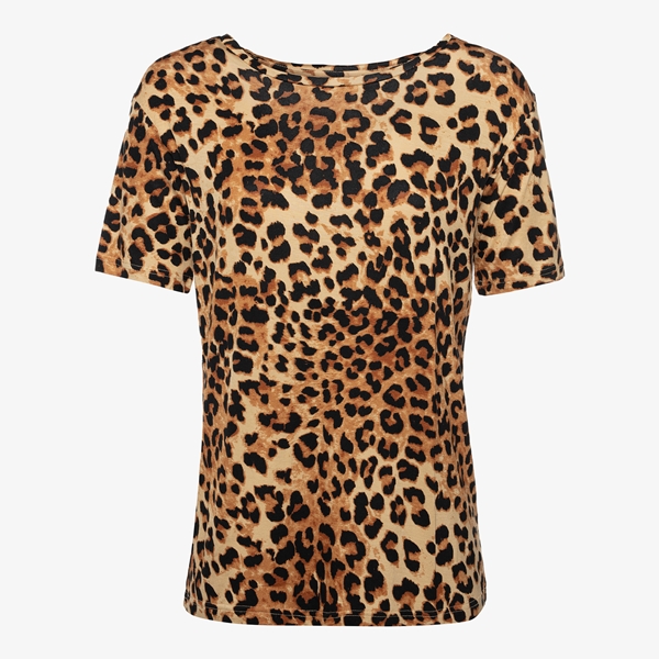 Jazlyn dames T-shirt met luipaardprint 1