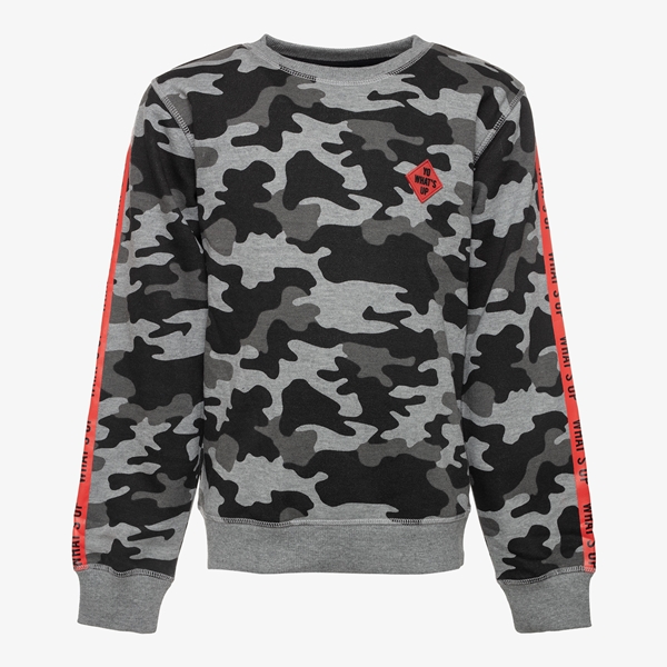 Oiboi jongens sweater met camouflage print 1