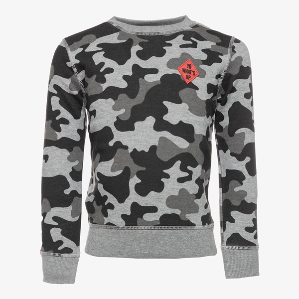 Oiboi jongens sweater met camouflage print 1
