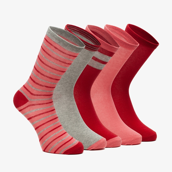Rally nek Prominent 5 paar dames sokken met streepjes online bestellen | Scapino