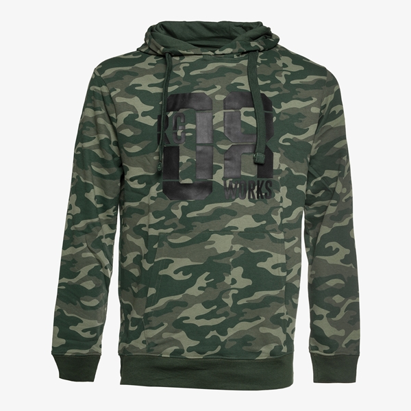 Unsigned heren sweater met camouflage print 1