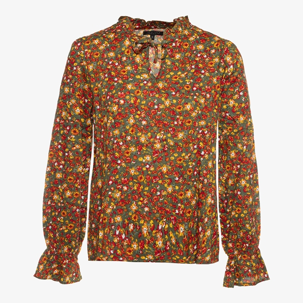 Jazlyn dames smock blouse met bloemenprint 1