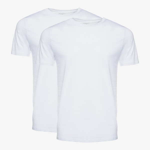 Jack & Jones 2-pack basic heren T-shirts wit 1