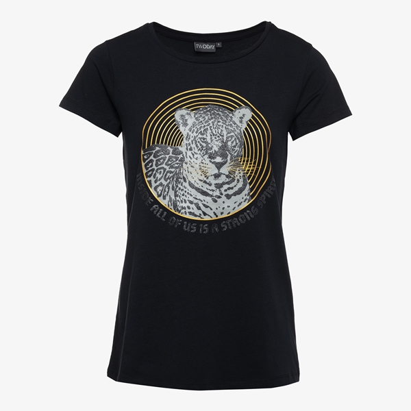 TwoDay dames T-shirt met luipaard 1