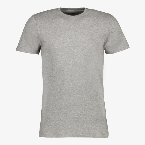 Unsigned heren T-shirt grijs ronde hals 1
