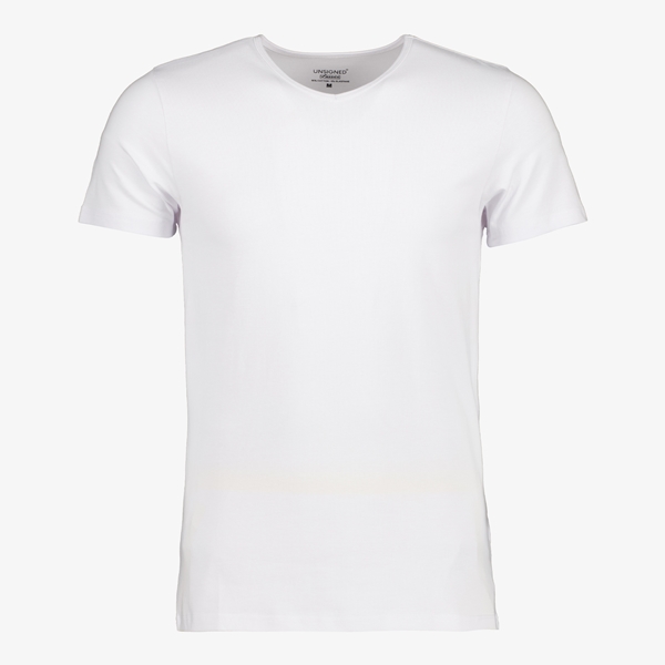 Unsigned heren T-shirt V-hals organic katoen online | Scapino