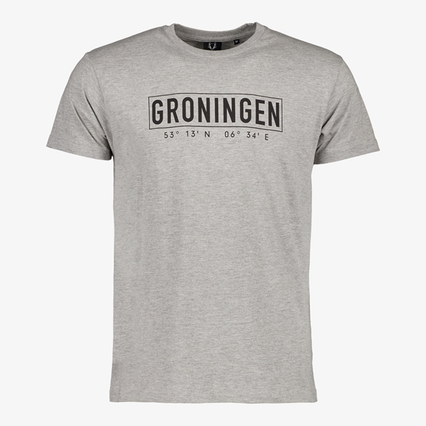 Heren T-shirt Groningen grijs 1