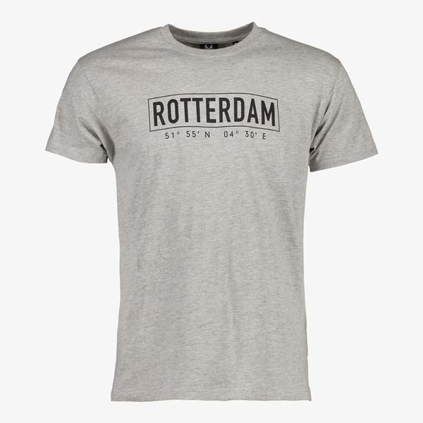 Heren T-shirt Rotterdam grijs 1