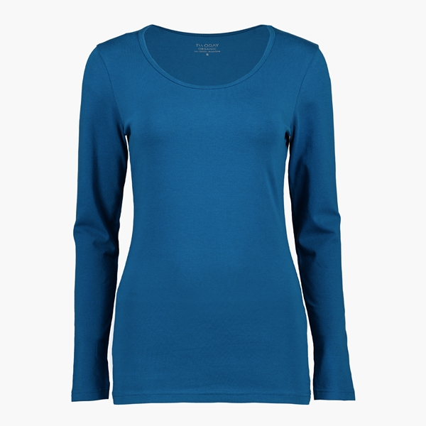 TwoDay dames shirt katoen blauw 1