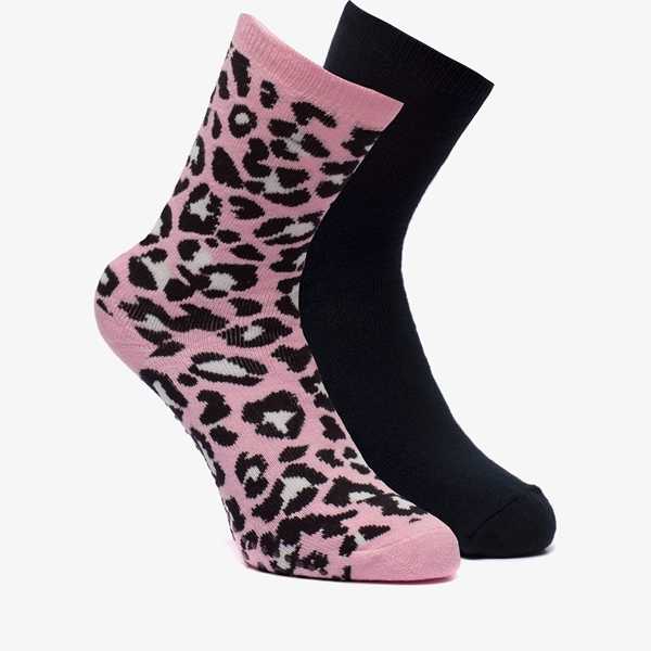 Mew Mew zuurgraad delen 2 paar antislip sokken met luipaardprint online bestellen | Scapino
