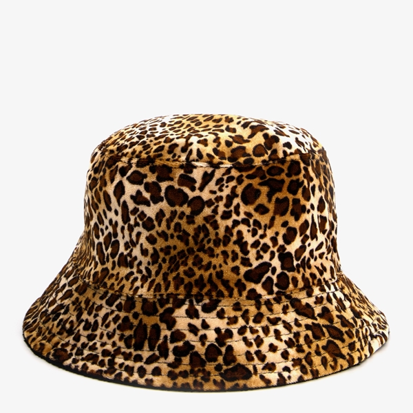 Dames bucket hat met luipaardprint 1