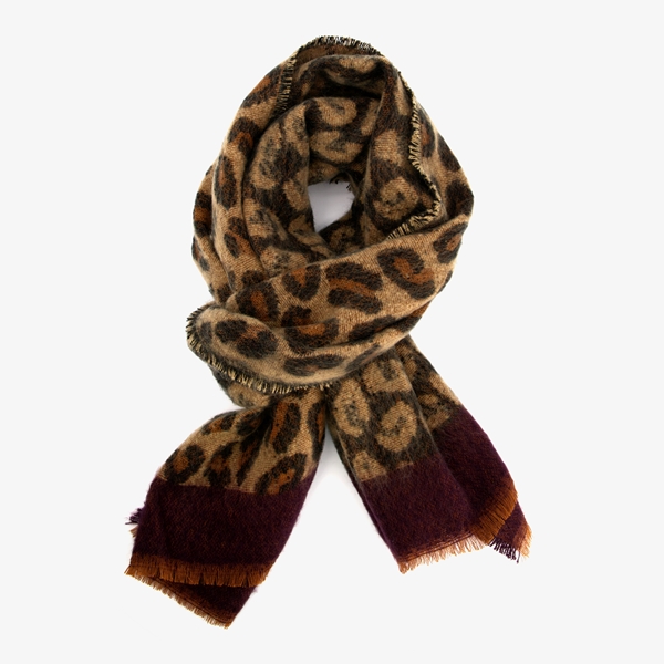 bak onder Kunstmatig Dames sjaal met luipaardprint online bestellen | Scapino
