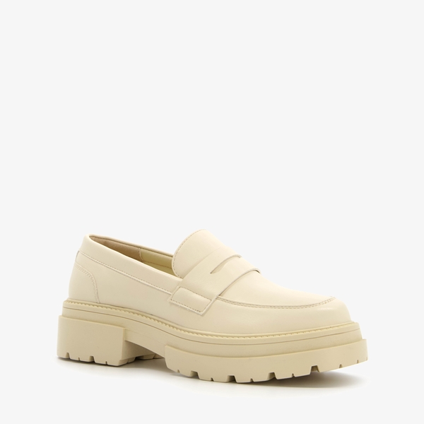 Nova beige dames loafers 1