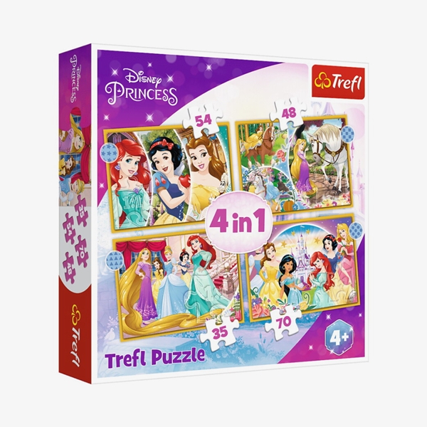 Treft Puzzel 4 in 1 Princess Happy Day 1