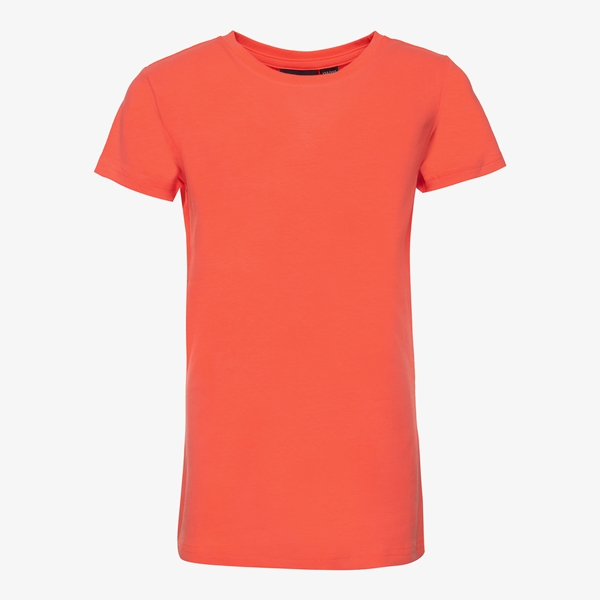 TwoDay basic meisjes T-shirt koraal 1