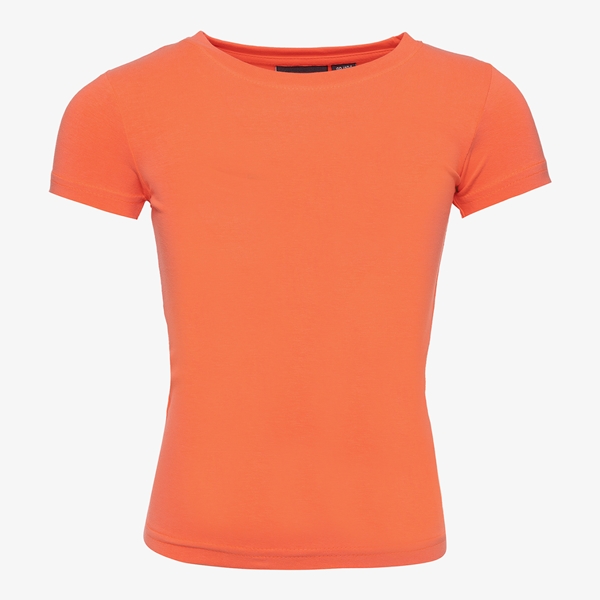 TwoDay meisjes basic T-shirt koraal 1