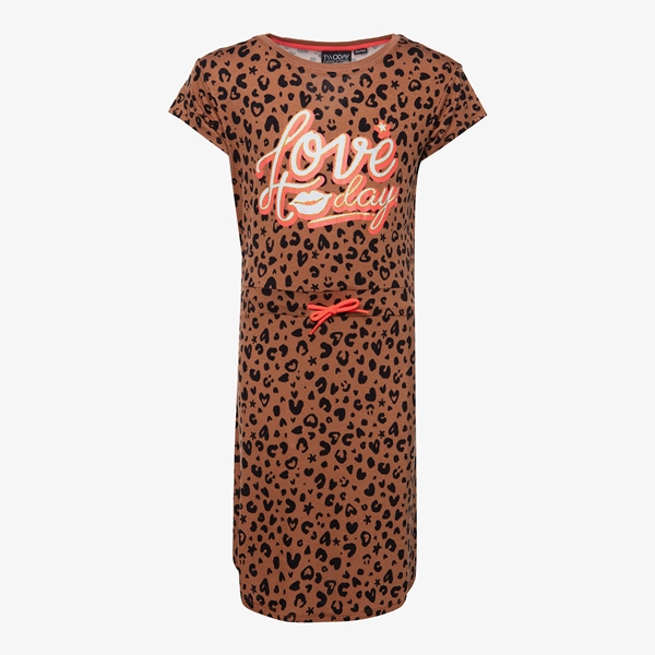 TwoDay meisjes jurk met luipaardprint 1