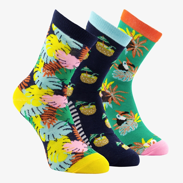 Scapino 3 paar dames sokken met print 1