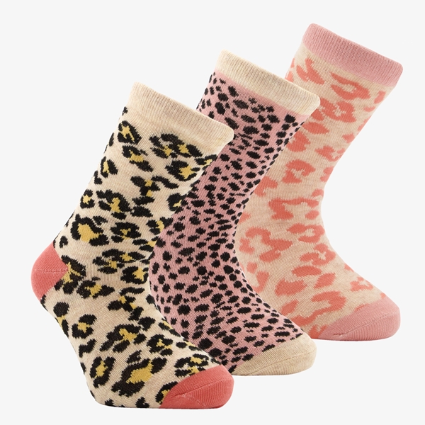 Voorverkoop Elementair Melbourne 3 paar dames sokken met luipaardprint online bestellen | Scapino