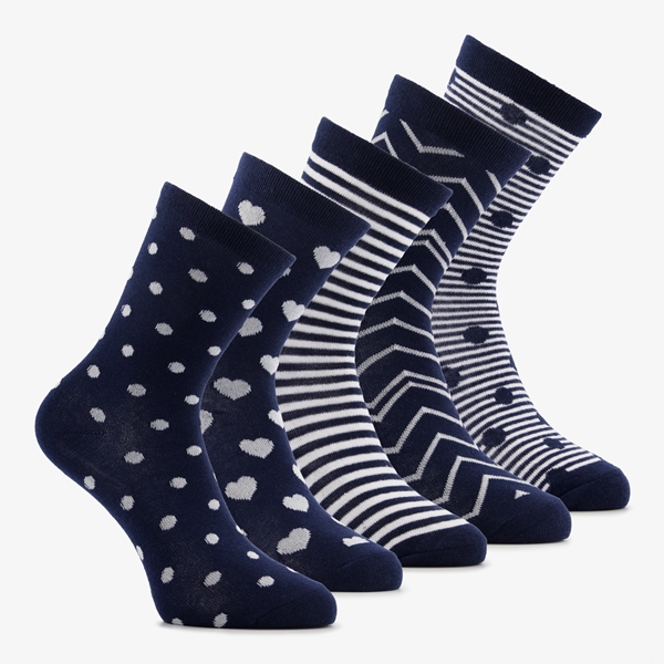 Aan het leren Algemeen Omgekeerd 5 paar dames sokken met print online bestellen | Scapino