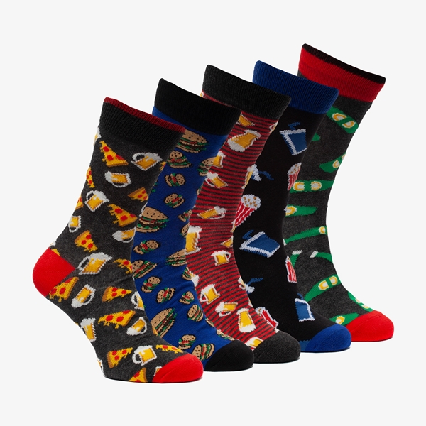 Scapino 5 paar heren sokken met print 1