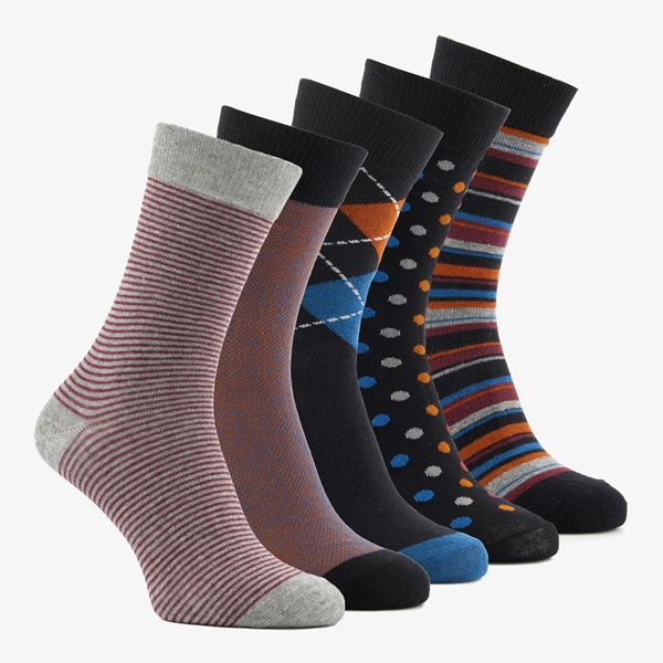 Trots Ultieme Stier 5 paar heren sokken met print online bestellen | Scapino