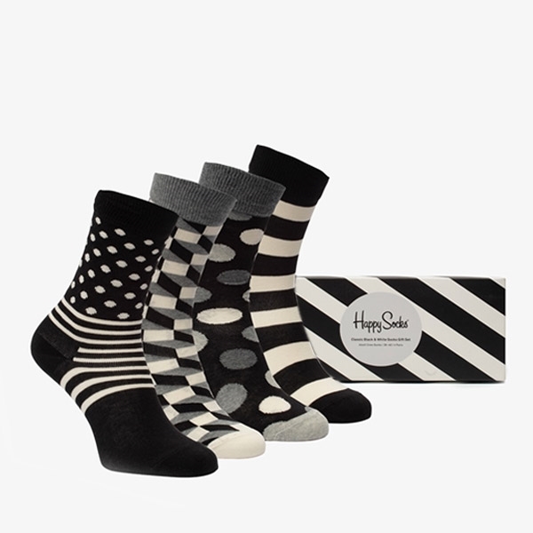 Kiezelsteen heerlijkheid toren Happy Socks Giftbox - 4 paar sokken met print online bestellen | Scapino