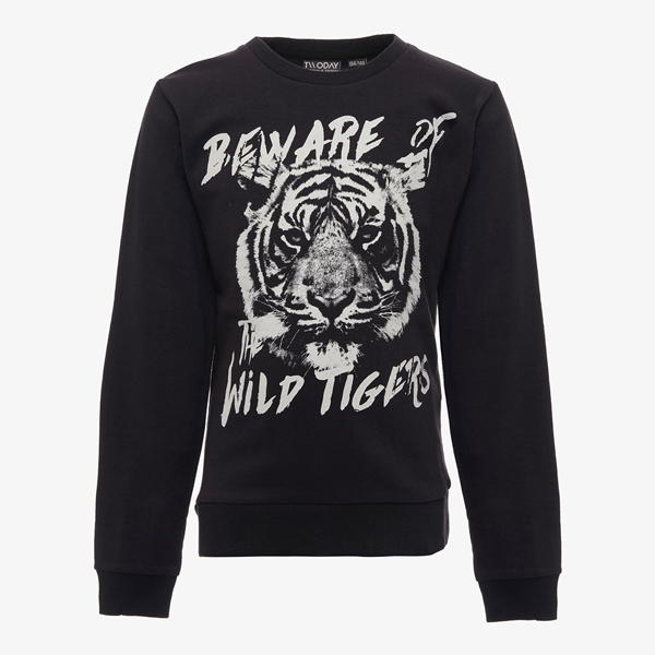 TwoDay jongens sweater met tijgerkop 1