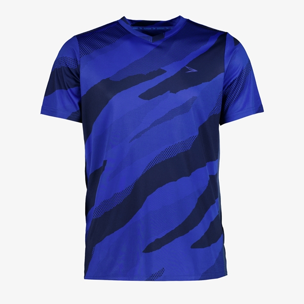 Dutchy Dry heren voetbal T-shirt blauw met print 1