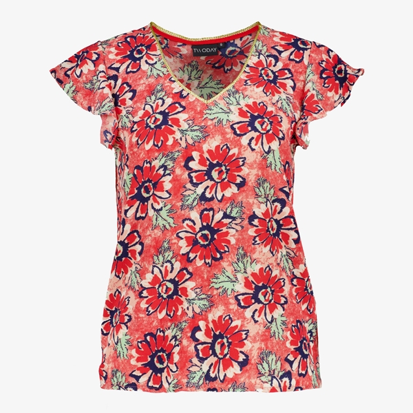 TwoDay dames blouse met bloemenprint rood 1