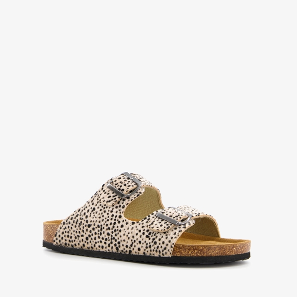 japon Initiatief domein Dames bio slippers met luipaardprint online bestellen | Scapino