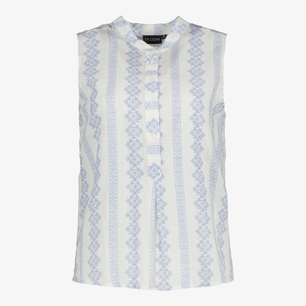 borduurwerk globaal Vernederen TwoDay dames blouse mouwloos wit online bestellen | Scapino