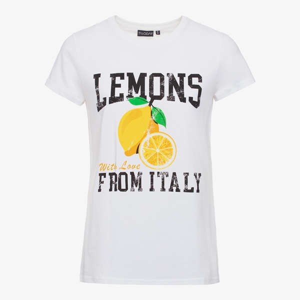 TwoDay dames T-shirt met lemon print wit 1