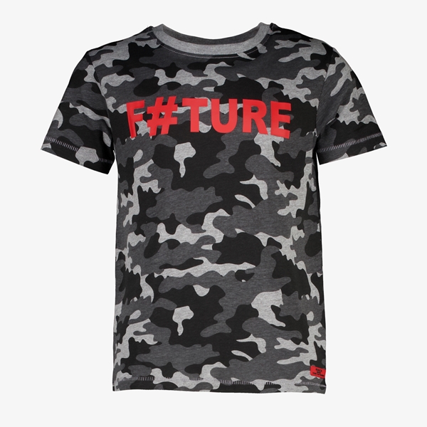 Unsigned jongens T-shirt met camouflageprint 1