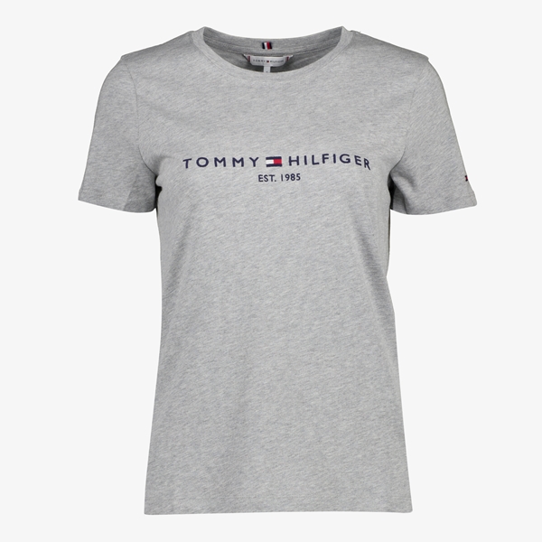 geschenk Continent marge Tommy Hilfiger dames T-shirt grijs online bestellen | Scapino
