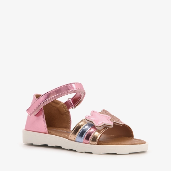 Blue Box meisjes sandalen roze metallic 1