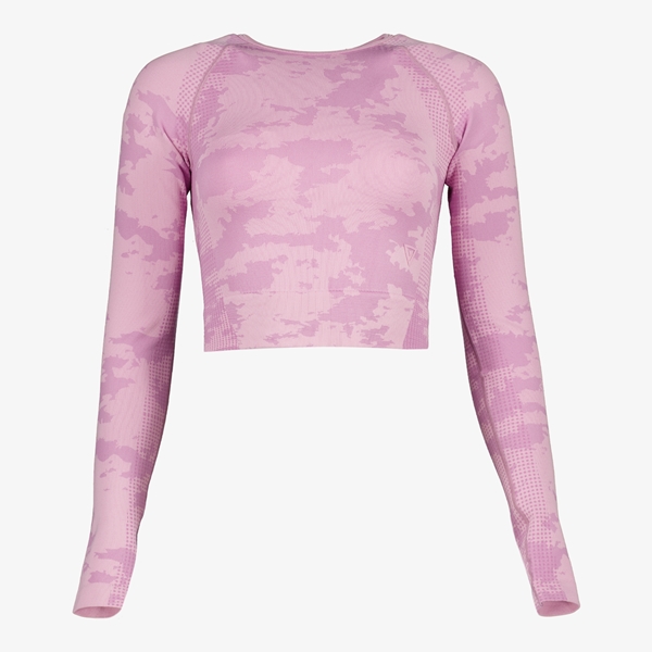 Osaga cropped dames sportshirt roze 1