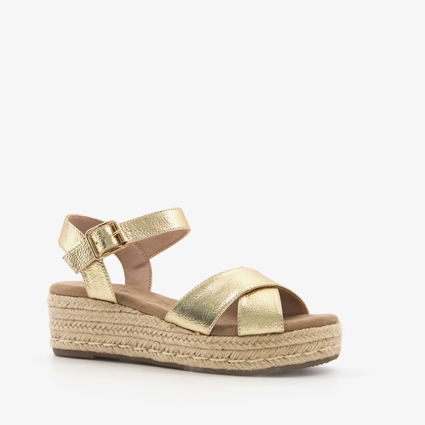 Sluiting oorsprong spiegel Blue Box dames sandalen met sleehak beige online bestellen | Scapino