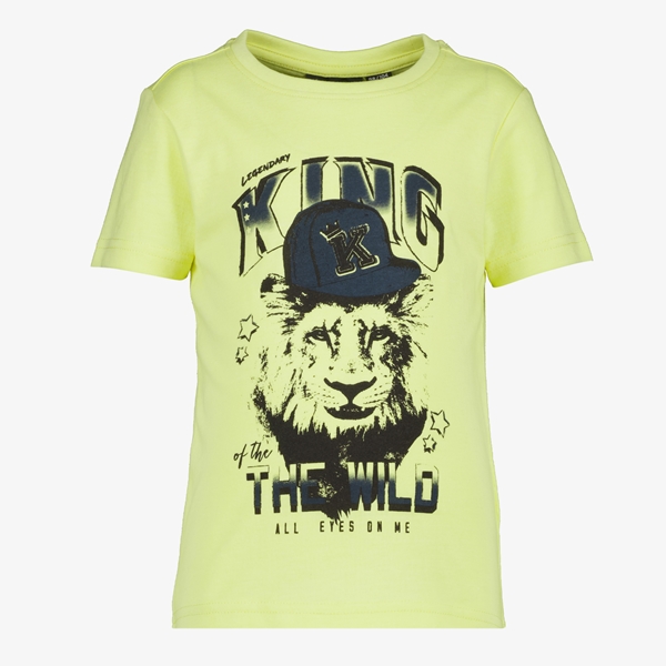 Unsigned  kinder T-shirt geel met leeuwenkop 1