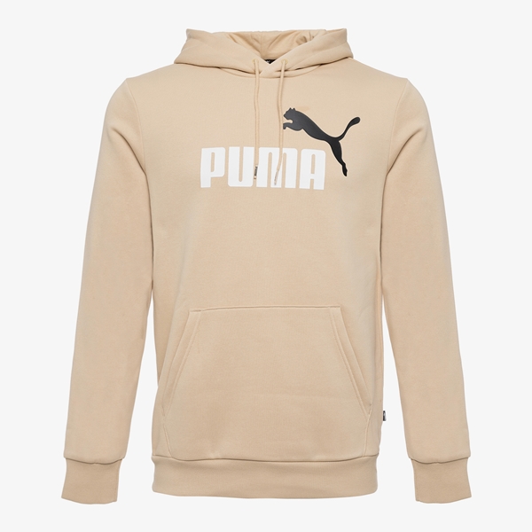 Puma ESS+ Col 2 Big Logo heren hoodie beige 1
