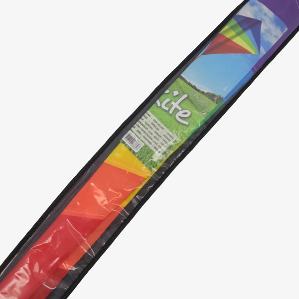 Vlieger met regenboogkleuren 87 x 81 cm 1