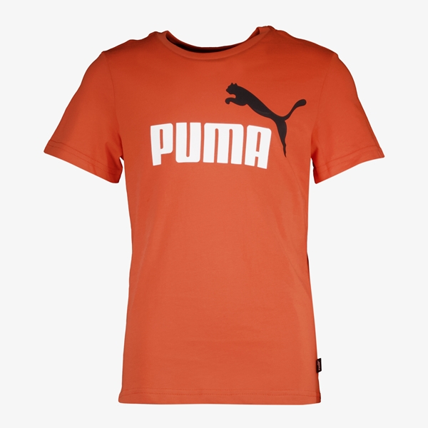 Puma ESS+ Col 2 Logo kinder T-shirt oranje 1