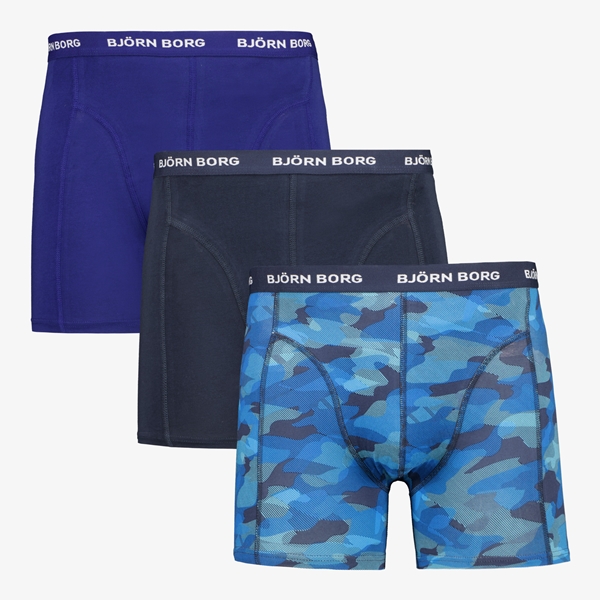 Floreren niveau magneet Bjorn Borg Essential boxershorts 3-pack blauw online bestellen | Scapino