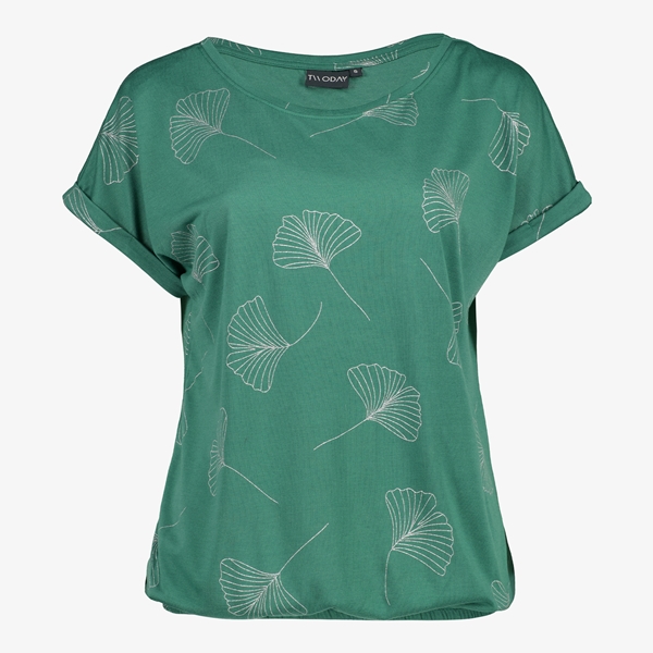 TwoDay dames T-shirt groen met print 1